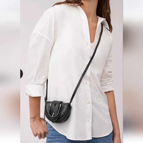Fossil Elegant Black‎ Leather Women's MINI Bag. - Picture 2 of 15